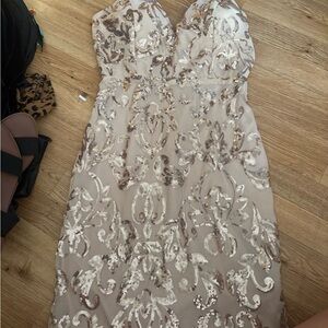 Elegant Sequin Embellished Dress